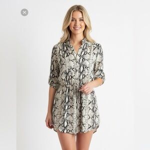 Snake/Python patterned print romper/dress by Karlie; Size Medium